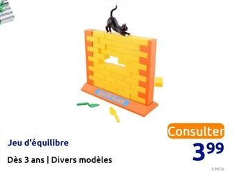 Action Jeu d'équilibre offre