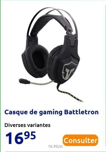 Action Casque de gaming battletron offre