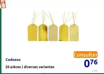 Action Cadeaux offre