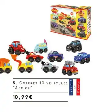 Monoprix Abrick coffret 10 véhicules offre