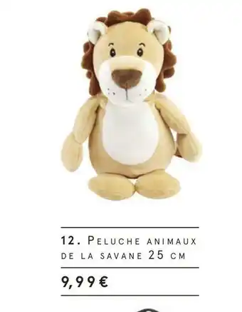 Monoprix Peluche animaux de la savane offre