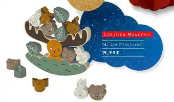 Monoprix Jeu d'équilibre offre