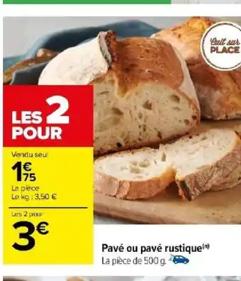 Carrefour Pavé ou pavé rustique offre