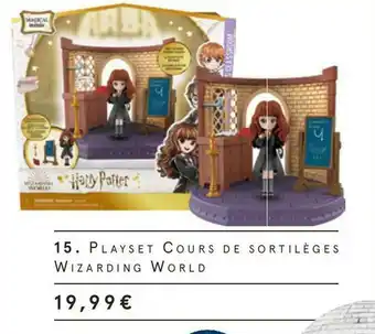 Playset cours de sortilĂšges wizarding world