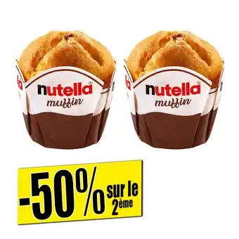 Norma 2 muffins au Nutella offre