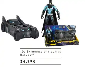 Batmobile et figurine batman