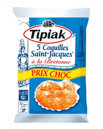 Carrefour Market TIPIAK Coquilles Saint Jacques surgelées Prix Choc offre