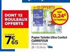 Carrefour Papier toilette offre