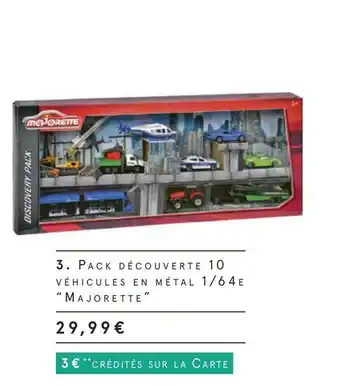 Majorette pack découverte 10 véhicules en métal 1 / 64 e
