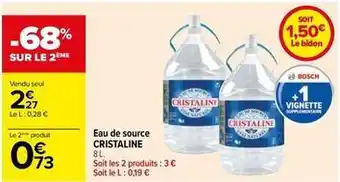 Carrefour Eau offre