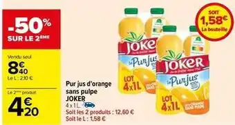 Carrefour Jus d'orange offre