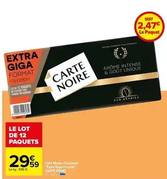 Carrefour Café moulu offre