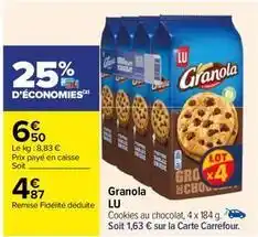 Carrefour Cookies offre