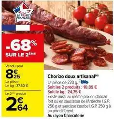 Carrefour Chorizo offre