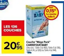 Carrefour Couches offre