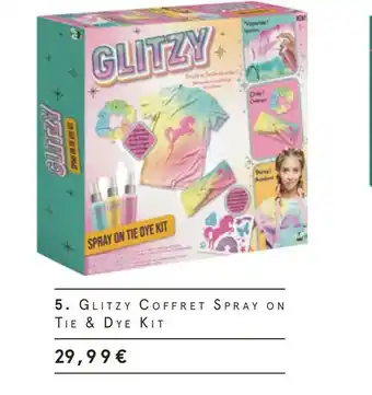 Monoprix Glitzy coffret spray on tie & dye kit offre
