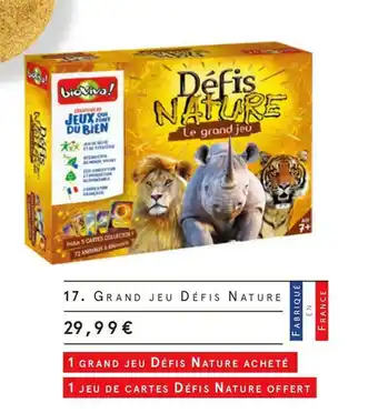 Monoprix Grand jeu défis nature offre