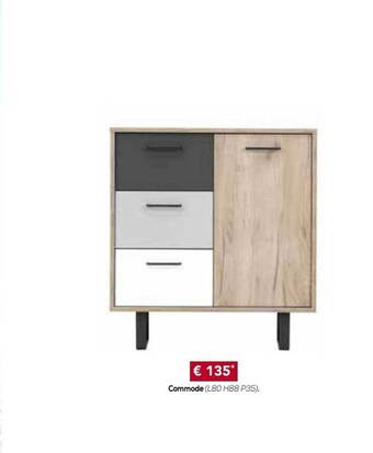 Meubles Crack Commode offre