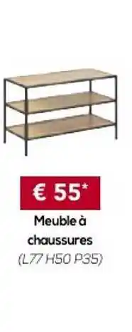 Meubles Crack Meuble à Chaussures offre