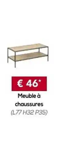 Meubles Crack Meuble à Chaussures offre