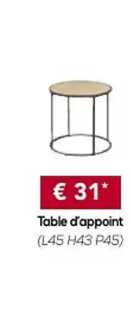 Meubles Crack Table D'appoint offre