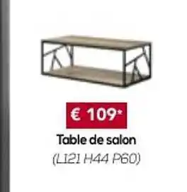Meubles Crack Table De Salon offre