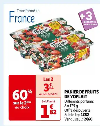 Auchan Supermarché YOPLAIT PANIER DE FRUITS offre