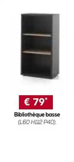 Meubles Crack Bibliothèque Basse offre