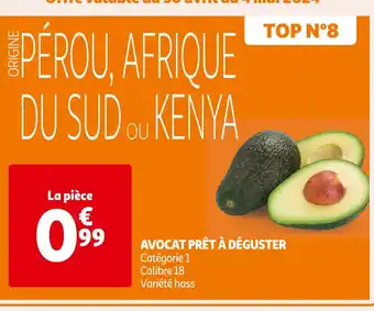 Auchan Supermarché AVOCAT PRÊT À DÉGUSTER offre