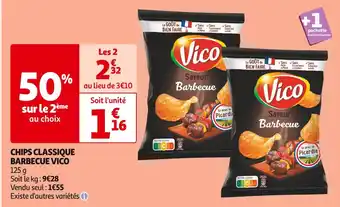 Auchan Supermarché VICO CHIPS CLASSIQUE BARBECUE offre