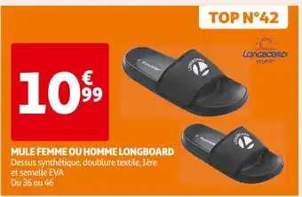 Auchan Supermarché LONGBOARD MULE FEMME OU HOMME offre