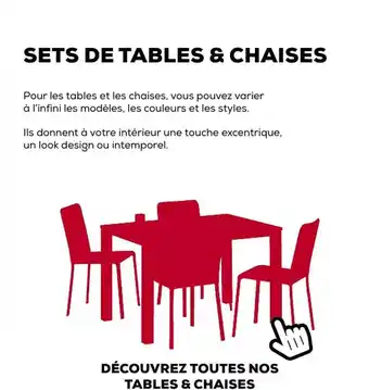 Sets De Tables & Chaises