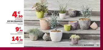Super U Pot En Céramique offre