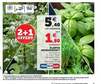 Super U Plantes Aromatiques offre