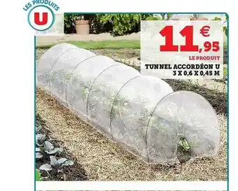 Tunnel Accordéon U 3 X 0,6 X 0,45 M
