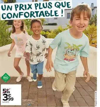 Carrefour Market T-shirt garçon offre