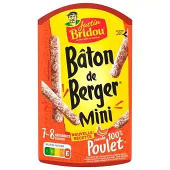 Auchan Mini Bâton De Berger Poulet Justin Bridou offre