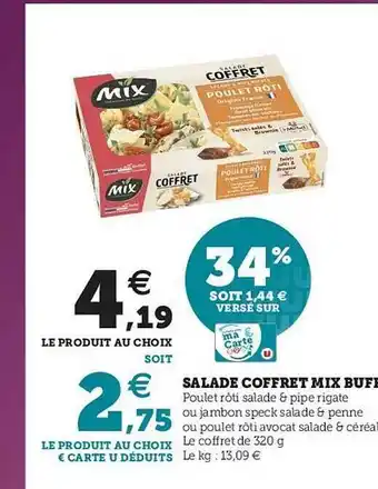 U Express Salade Coffre Mix offre