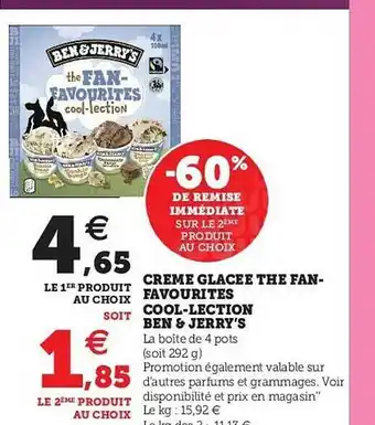 Crème Glacée The Fan-favourites Cool-lection Ben & Jerry's