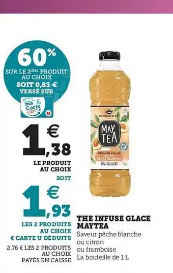 U Express Thé Infusé Glacé Maytea offre