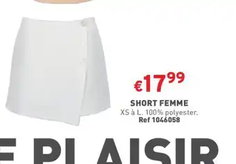 Trafic SHORT FEMME offre