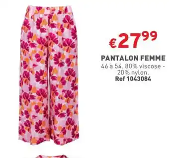 Trafic PANTALON FEMME offre
