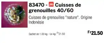 Thiriet Cuisses de grenouilles 40/60 offre