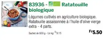 Thiriet Ratatouille biologique offre