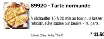 Thiriet 89920 - Tarte normande offre