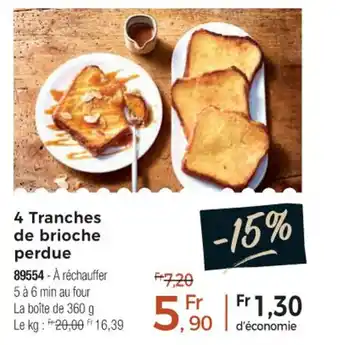 Thiriet 4 Tranches de brioche perdue offre