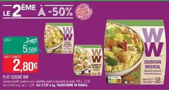 Match PLAT CUISINE WW offre