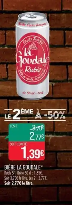 Match BIÈRE LA GOUDALE* offre