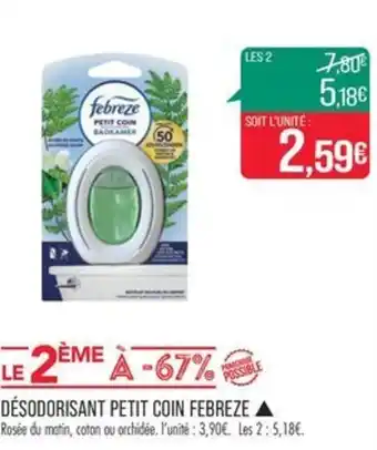 Match DÉSODORISANT PETIT COIN FEBREZE, offre