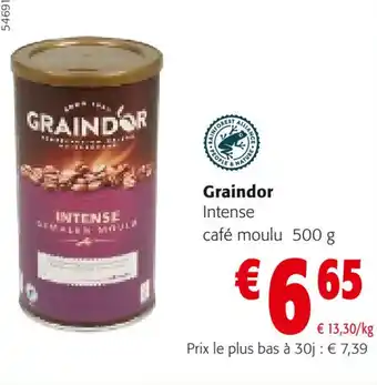 Colruyt Graindor Intense café moulu 500 g offre